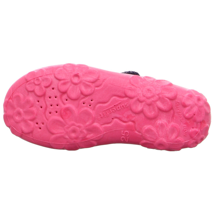 PANTOFLE TEKSTYLNE KAPCIE SUPERFIT BONNY BLAU 1-000280-8000