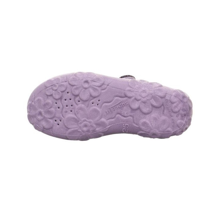 PANTOFLE TEKSTYLNE KAPCIE SUPERFIT BONNY LILA 1-000280-8510