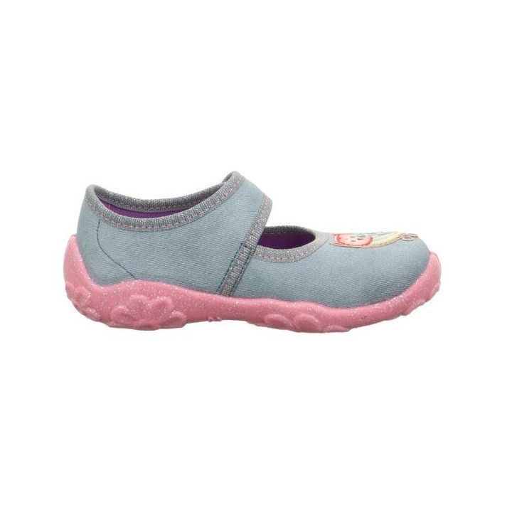 PANTOFLE TEKSTYLNE KAPCIE SUPERFIT BONNY GRUN 1-000280-7500