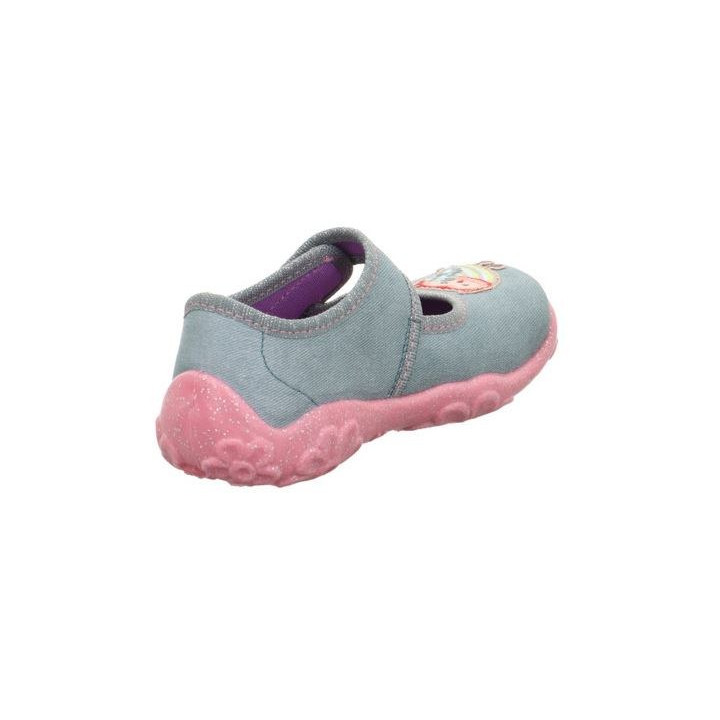 PANTOFLE TEKSTYLNE KAPCIE SUPERFIT BONNY GRUN 1-000280-7500
