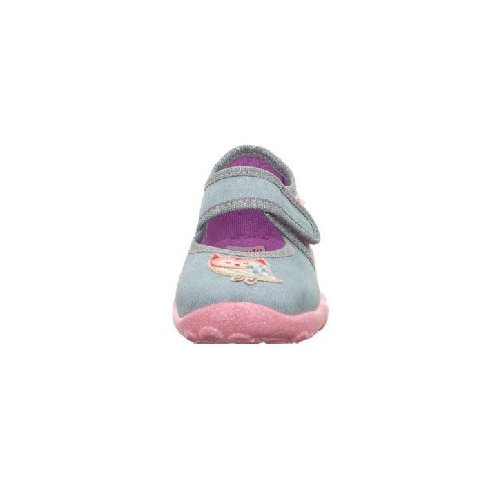 PANTOFLE TEKSTYLNE KAPCIE SUPERFIT BONNY GRUN 1-000280-7500