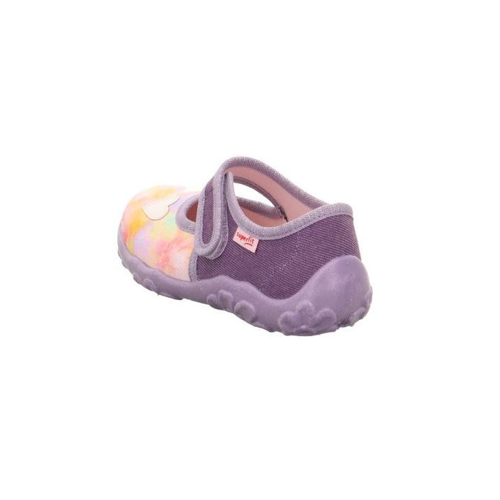 PANTOFLE TEKSTYLNE KAPCIE SUPERFIT BONNY LILA 1-000280-8500