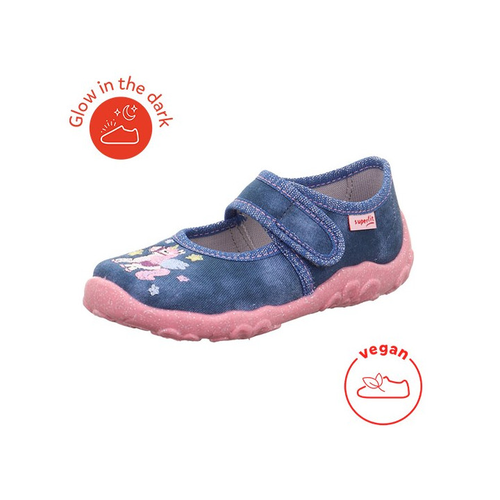 TEXTILE SLIPPERS SUPERFIT BONNY BLAU/PINK 1-800282-8070