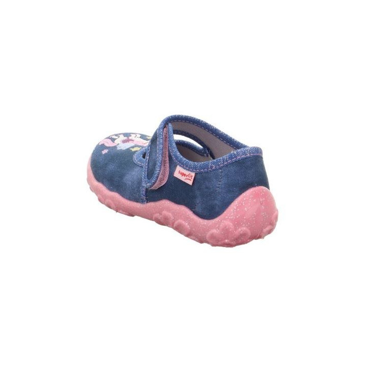 TEXTILE SLIPPERS SUPERFIT BONNY BLAU/PINK 1-800282-8070