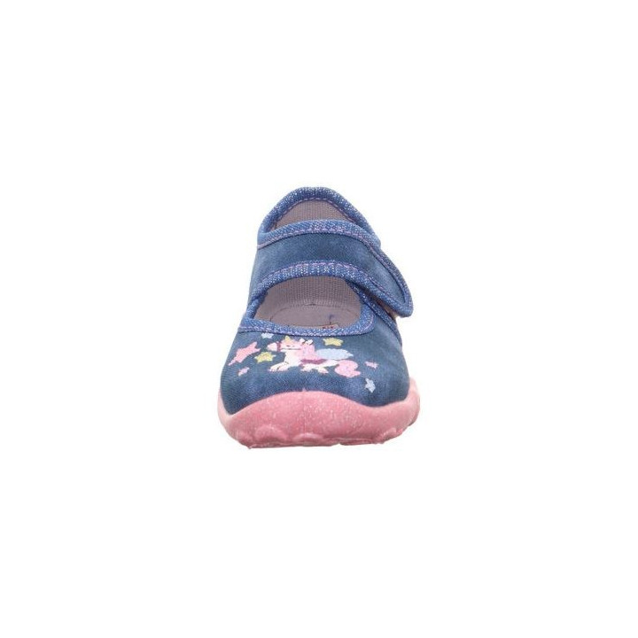 PANTOFLE TEKSTYLNE KAPCIE SUPERFIT BONNY BLAU/PINK 1-800282-8070