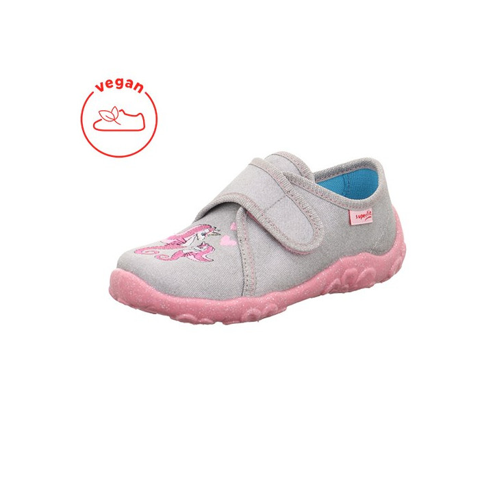 TEXTILE SLIPPERS SUPERFIT BONNY GRAU/ROSA 1-000258-2500