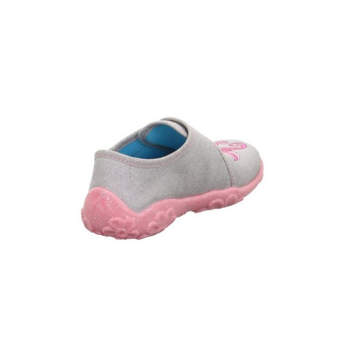 TEXTILE SLIPPERS SUPERFIT BONNY GRAU/ROSA 1-000258-2500