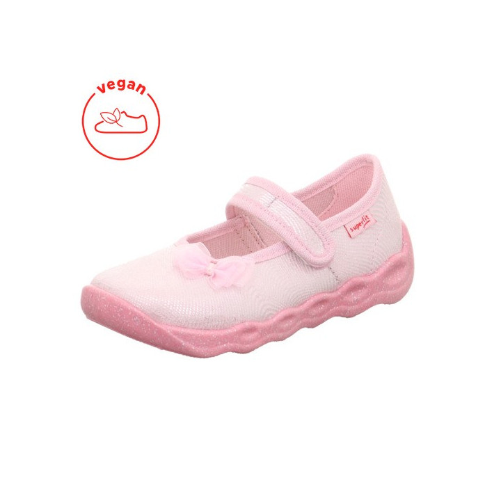 PANTOFLE TEKSTYLNE KAPCIE SUPERFIT BUBBLE ROSA 1-006271-5540