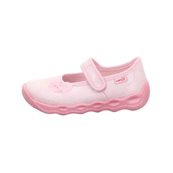 PANTOFLE TEKSTYLNE KAPCIE SUPERFIT BUBBLE ROSA 1-006271-5540