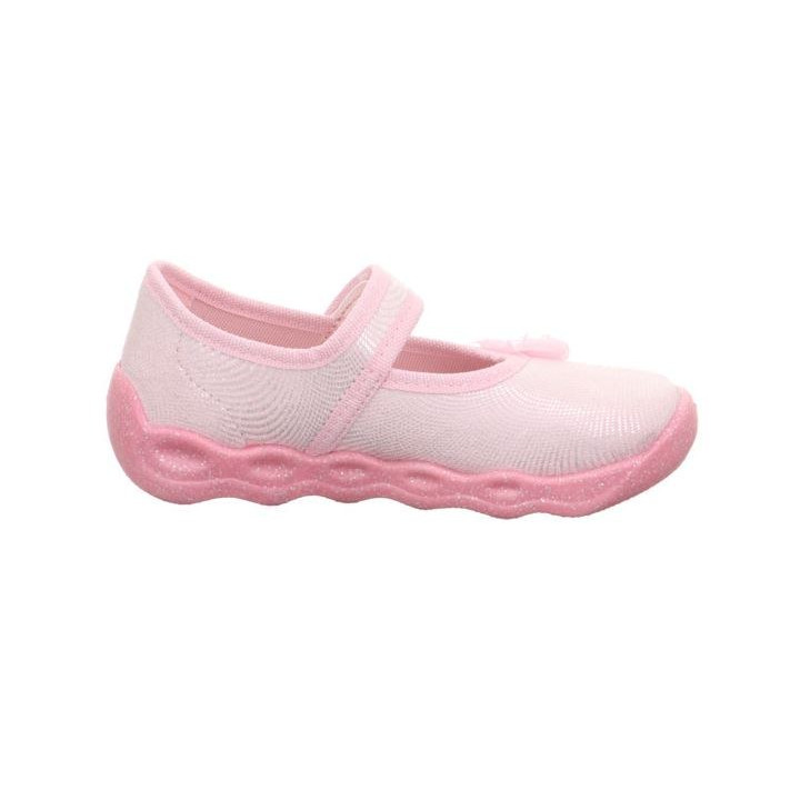 PANTOFLE TEKSTYLNE KAPCIE SUPERFIT BUBBLE ROSA 1-006271-5540