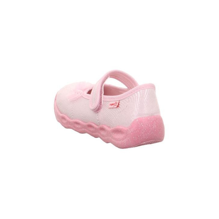 PANTOFLE TEKSTYLNE KAPCIE SUPERFIT BUBBLE ROSA 1-006271-5540