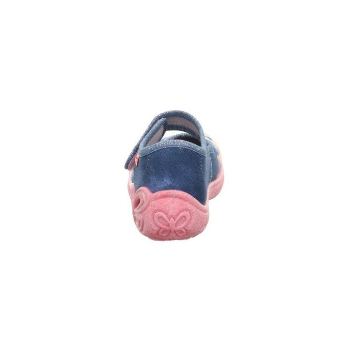 PANTOFLE TEKSTYLNE KAPCIE SUPERFIT BELINDA BLAU/ROSA 1-800288-8050