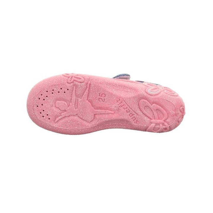 PANTOFLE TEKSTYLNE KAPCIE SUPERFIT BELINDA BLAU/ROSA 1-800288-8050
