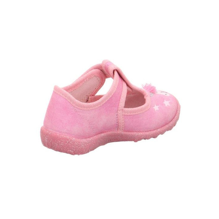 PANTOFLE TEKSTYLNE KAPCIE SUPERFIT SPOTTY ROSA 1-009256-5530