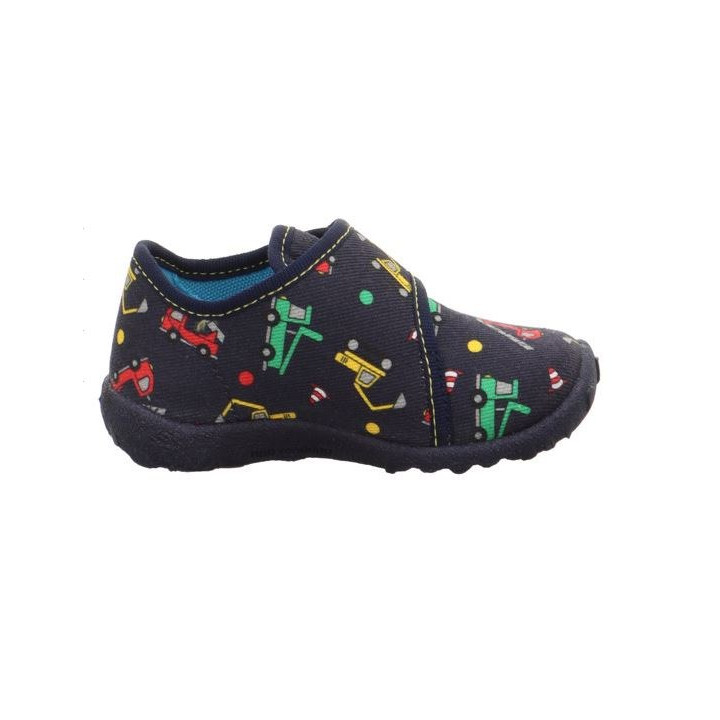 PANTOFLE TEKSTYLNE KAPCIE SUPERFIT SPOTTY BLAU/MEHRFARBIG 1-009246-8130