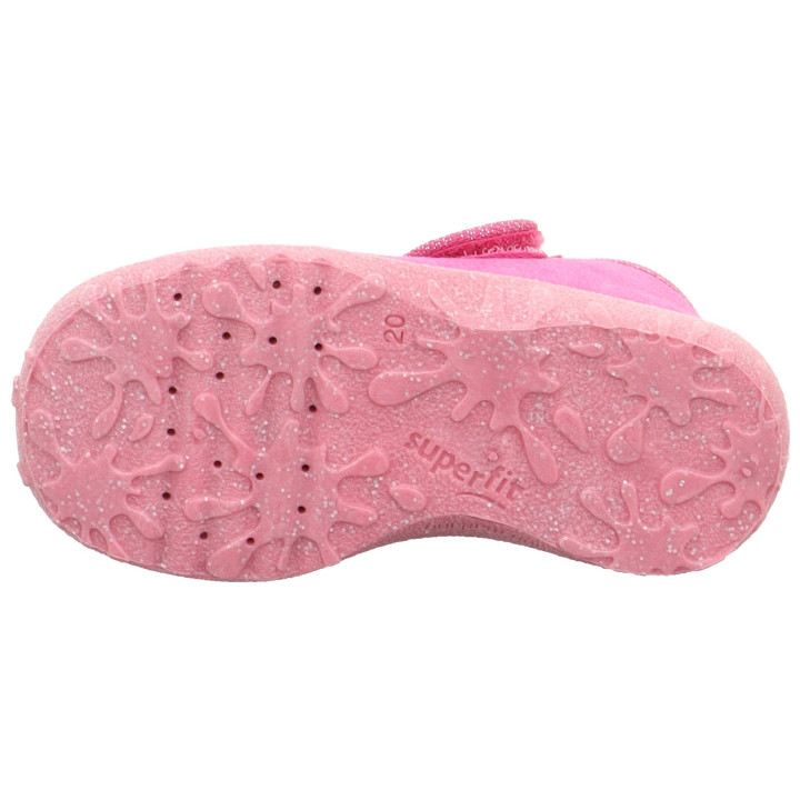 PANTOFLE TEKSTYLNE KAPCIE SUPERFIT SPOTTY ROSA 1-009253-5550