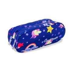 DOUBLE ZIPPERS PENCIL CASE COOLPACK CLEVER UNICORNS (A65208)