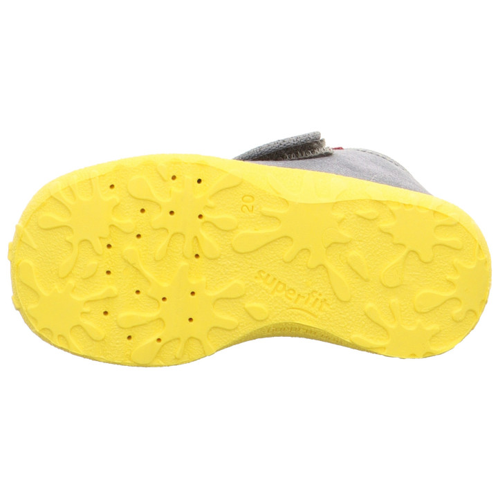 PANTOFLE TEKSTYLNE KAPCIE SUPERFIT SPOTTY GRAU 1-009253-2010
