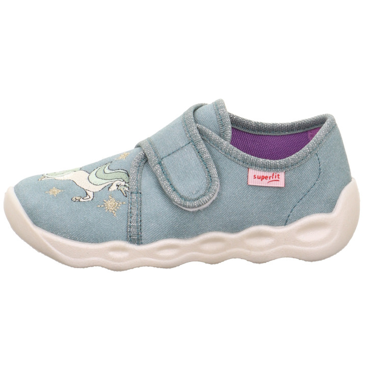 TEXTILE SLIPPERS SUPERFIT BUBBLE HELLGRUN 1-006270-7520