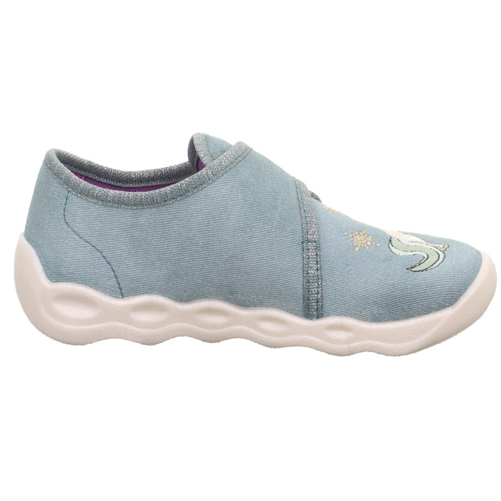 PANTOFLE TEKSTYLNE KAPCIE SUPERFIT BUBBLE HELLGRUN 1-006270-7520