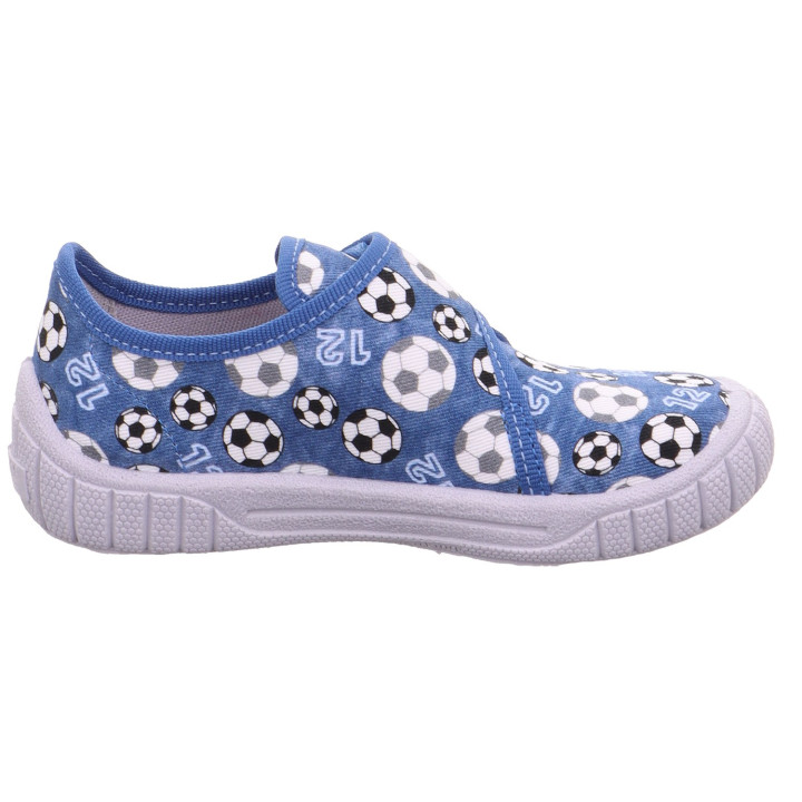 PANTOFLE TEKSTYLNE KAPCIE SUPERFIT BILL BLAU/MEHRFARBIG 1-000279-8400