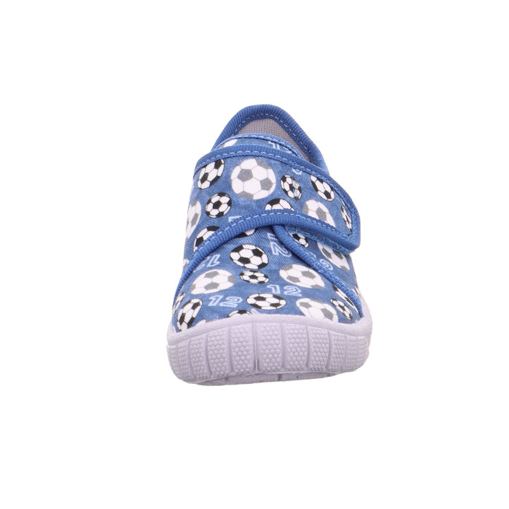 PANTOFLE TEKSTYLNE KAPCIE SUPERFIT BILL BLAU/MEHRFARBIG 1-000279-8400