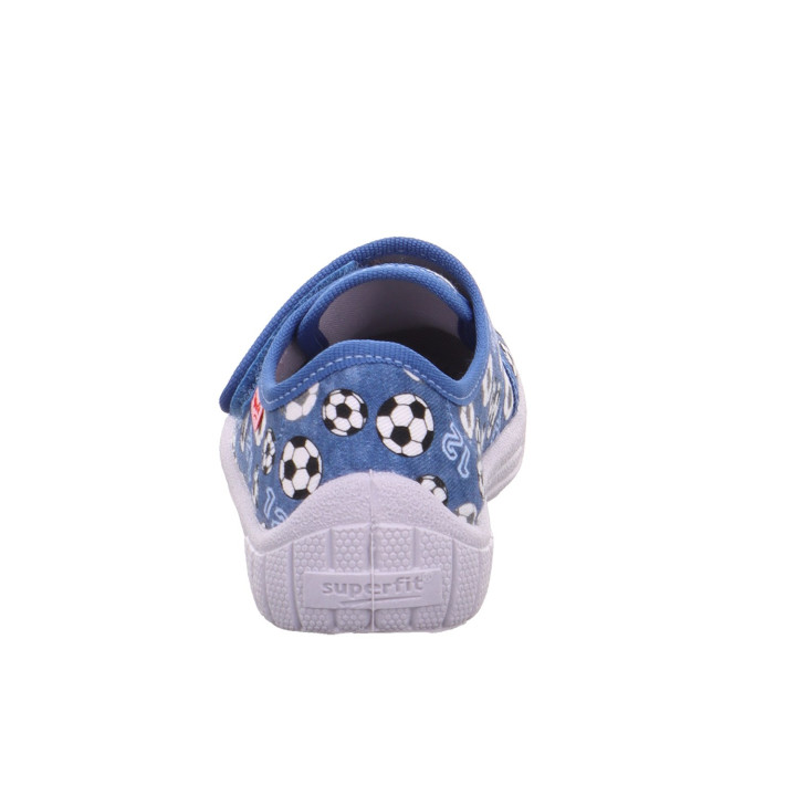 PANTOFLE TEKSTYLNE KAPCIE SUPERFIT BILL BLAU/MEHRFARBIG 1-000279-8400
