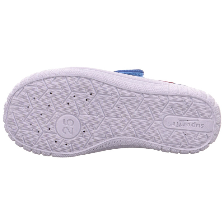 PANTOFLE TEKSTYLNE KAPCIE SUPERFIT BILL BLAU/MEHRFARBIG 1-000279-8400