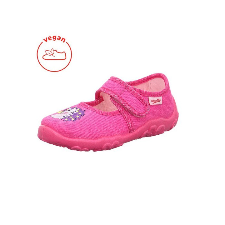 PANTOFLE TEKSTYLNE KAPCIE SUPERFIT BONNY PINK 0-800282-6300