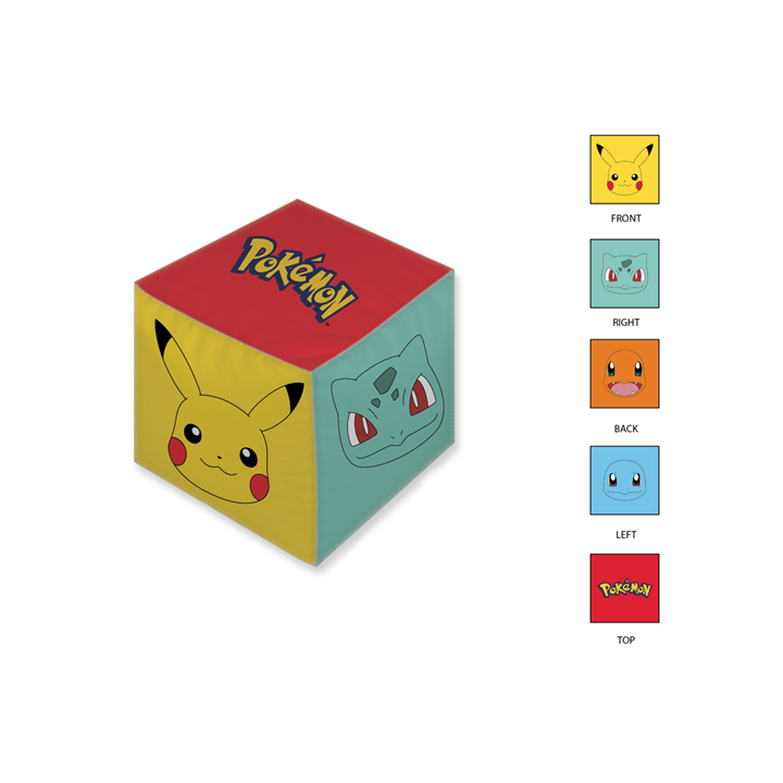 MASKOTKA PLUSZOWA PODUSZKA KSZTAŁTKA KOSTKA POKEMON PIKACHU PALS POK-505SQR