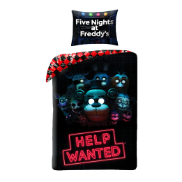 POŚCIEL MIKROFIBRA 140 X 200 CM FIVE NIGHTS AT FREDDY'S FNAF-0099BL