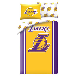 SINGLE DUVET SET MICROFIBER 140 X 200 CM NBA LOS ANGELES LAKERS NBA-002BL