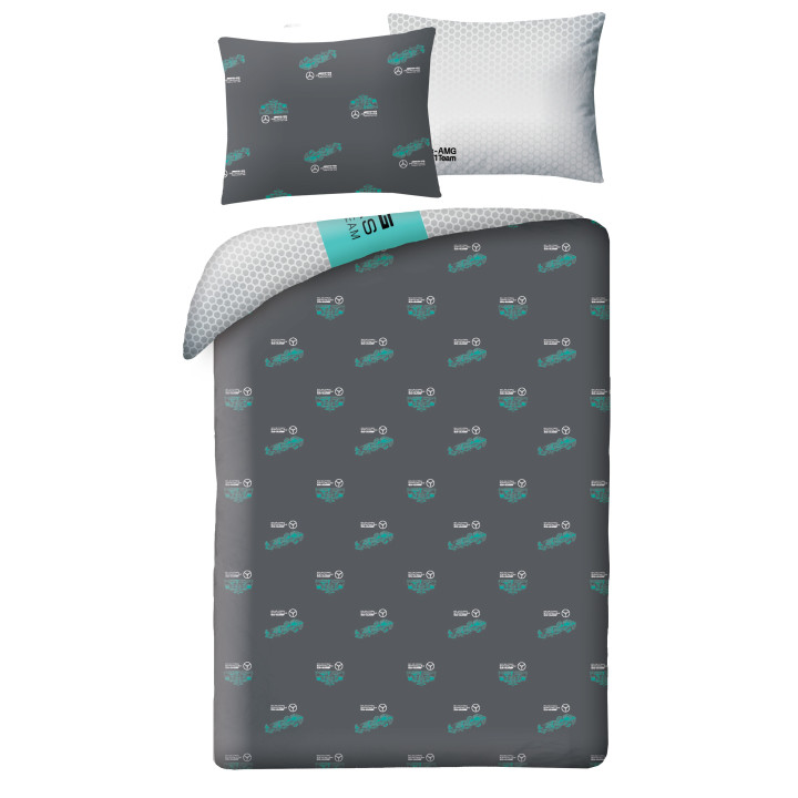 SINGLE DUVET SET 140 X 200 CM MERCEDES AMG PETRONAS FORMULA 1 TEAM