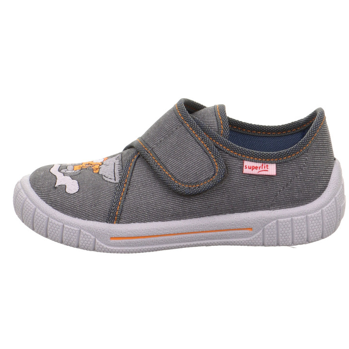 TEXTILE SLIPPERS SUPERFIT BILL GRAU/ORANGE 1-800278-2050