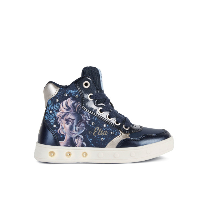SHOES GEOX SKYLIN GEOX SKYLIN SKYLIN DISNEY FROZEN NAVY/PLATINUM LED LIGHTS