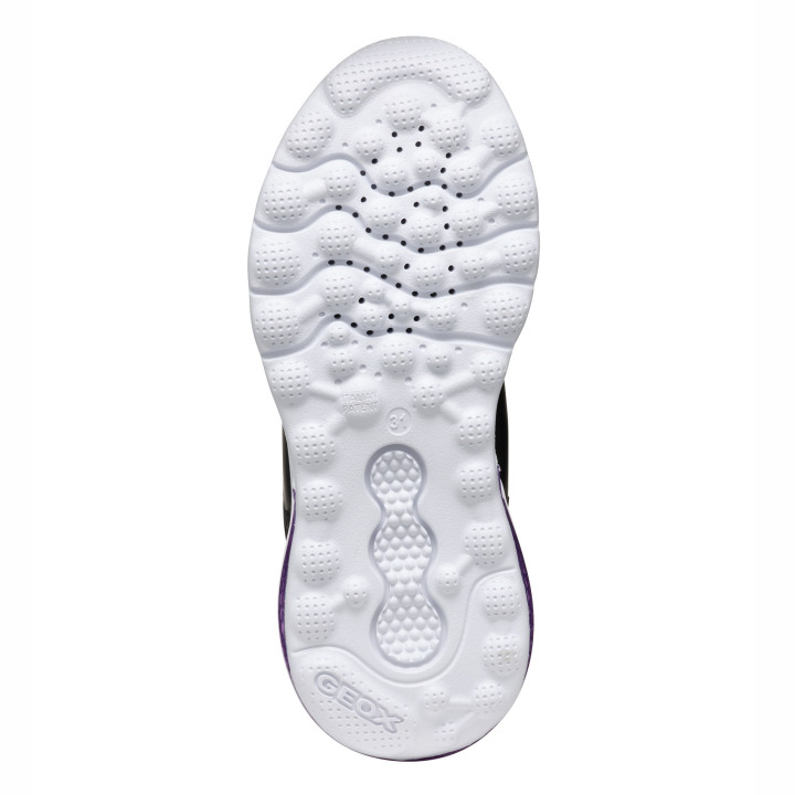 SNEAKERSY GEOX ACTIVART ILLUMINUS BLACK/PURPLE LED LIGHTS
