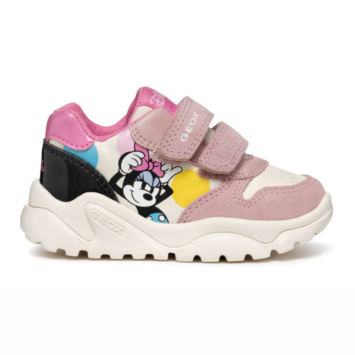 SNEAKERSY GEOX CIUFCIUF IVORY/OLD ROSE DISNEY MINNIE MOUSE