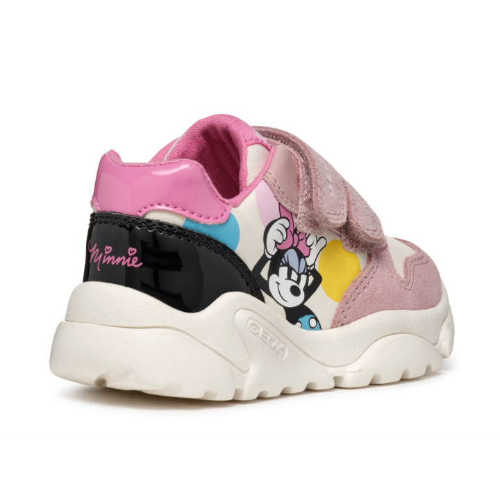 SNEAKERSY GEOX CIUFCIUF IVORY/OLD ROSE DISNEY MINNIE MOUSE