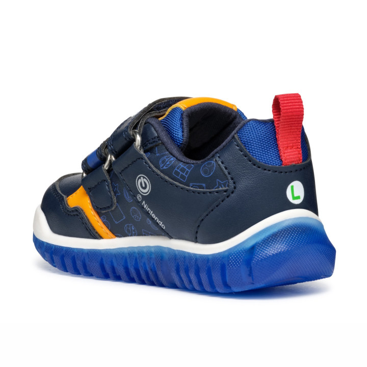 SNEAKERSY GEOX LIGHTYLOO SUPER MARIO NAVY/ROYAL LED LIGHTS