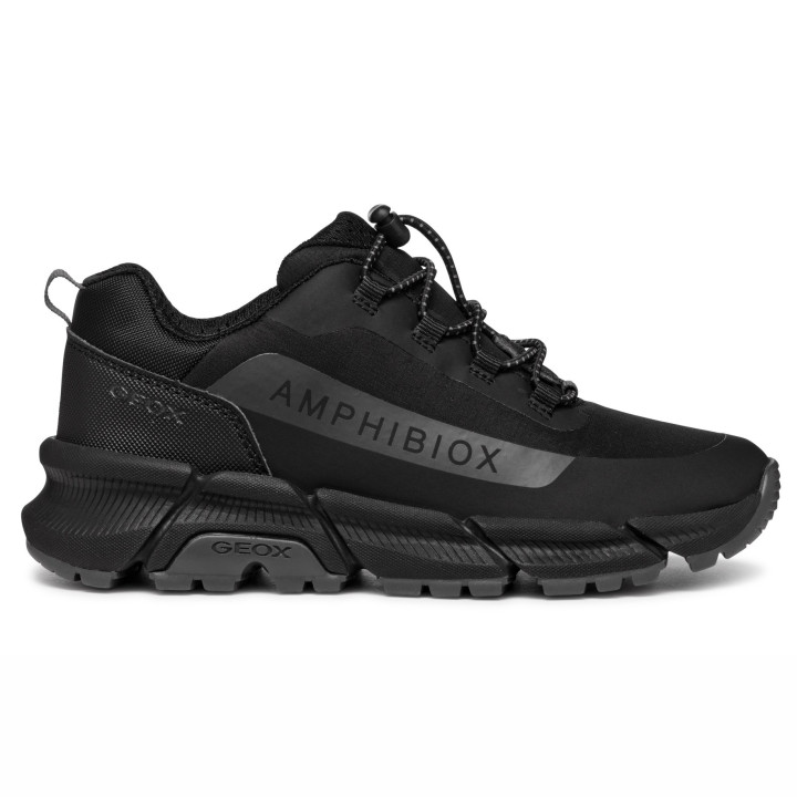 SNEAKERS GEOX FLEXYPER PLUS ABX BLACK/DK GREY MEMBRANA AMPHIBIOX