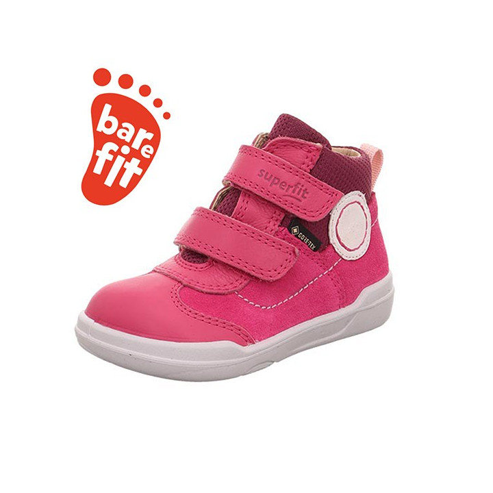 TRZEWIKI BAREFOOT SUPERFIT SUPERFREE PINK/ROT 1-000544-5500 GORE-TEX