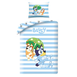 SINGLE DUVET SET 140 X 200 CM BLUEY BY-1324BL