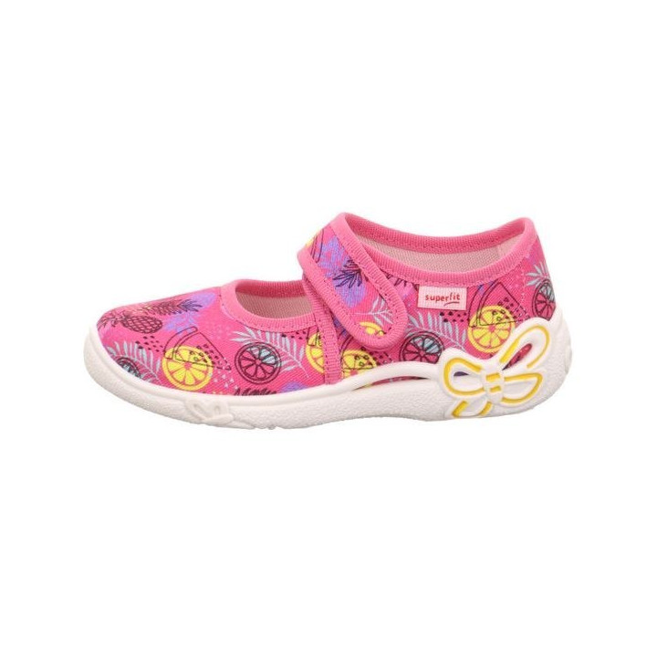 PANTOFLE TEKSTYLNE KAPCIE SUPERFIT BELINDA PINK/MEHRFARBIG 1-800288-5550