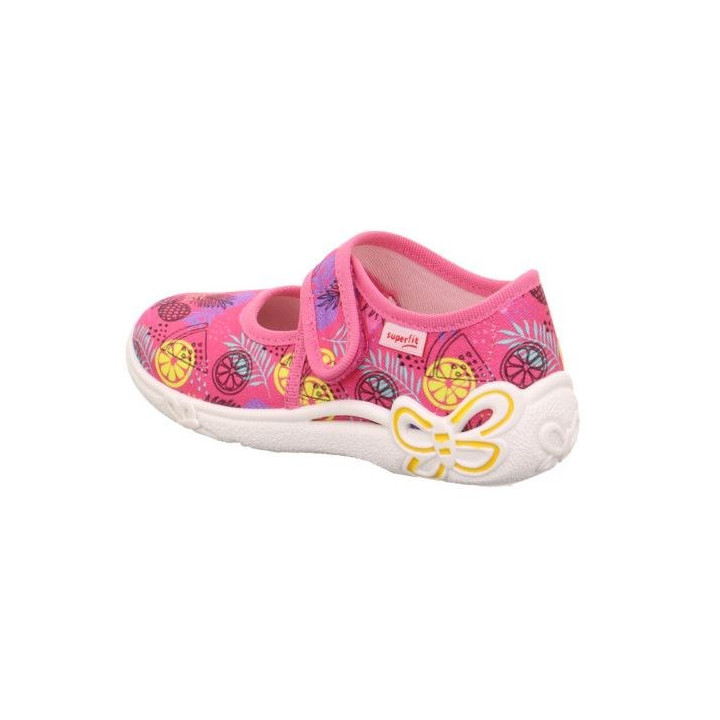 PANTOFLE TEKSTYLNE KAPCIE SUPERFIT BELINDA PINK/MEHRFARBIG 1-800288-5550