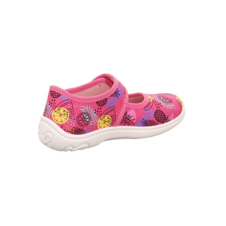 PANTOFLE TEKSTYLNE KAPCIE SUPERFIT BELINDA PINK/MEHRFARBIG 1-800288-5550