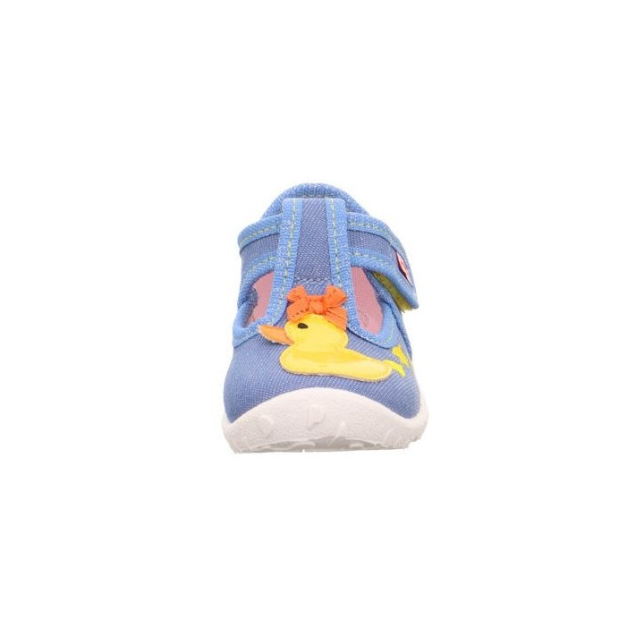 PANTOFLE TEKSTYLNE KAPCIE SUPERFIT SPOTTY HELLBLAU 1-009256-8400