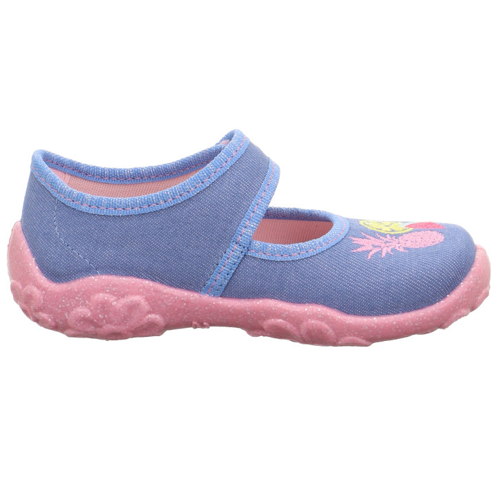 PANTOFLE TEKSTYLNE KAPCIE SUPERFIT BONNY HELLBLAU 1-800282-8400
