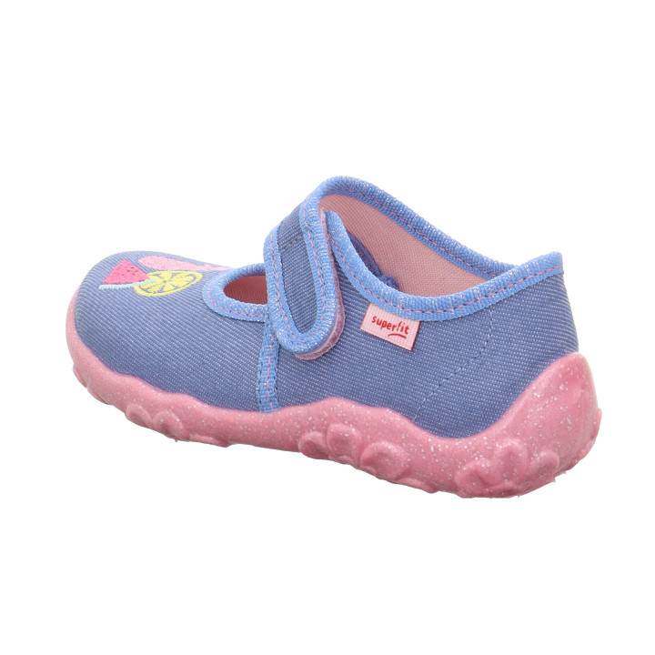 PANTOFLE TEKSTYLNE KAPCIE SUPERFIT BONNY HELLBLAU 1-800282-8400