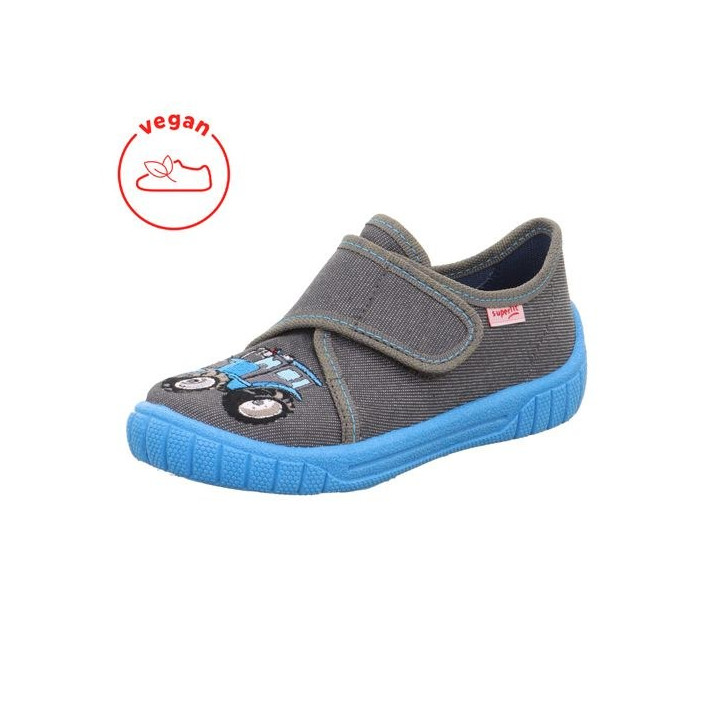 TEXTILE SLIPPERS SUPERFIT BILL GRAU/HELLBLAU 1-800278-2060