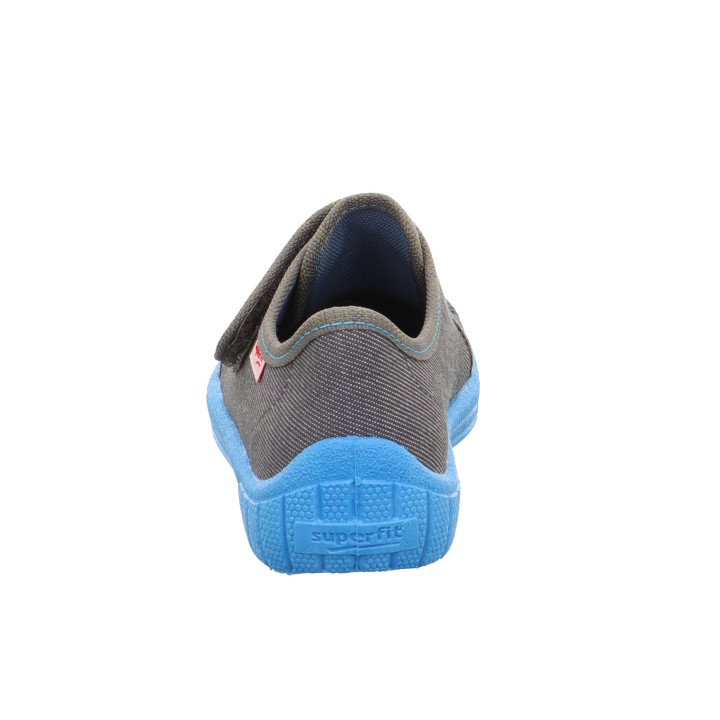 PANTOFLE TEKSTYLNE KAPCIE SUPERFIT BILL GRAU/HELLBLAU 1-800278-2060